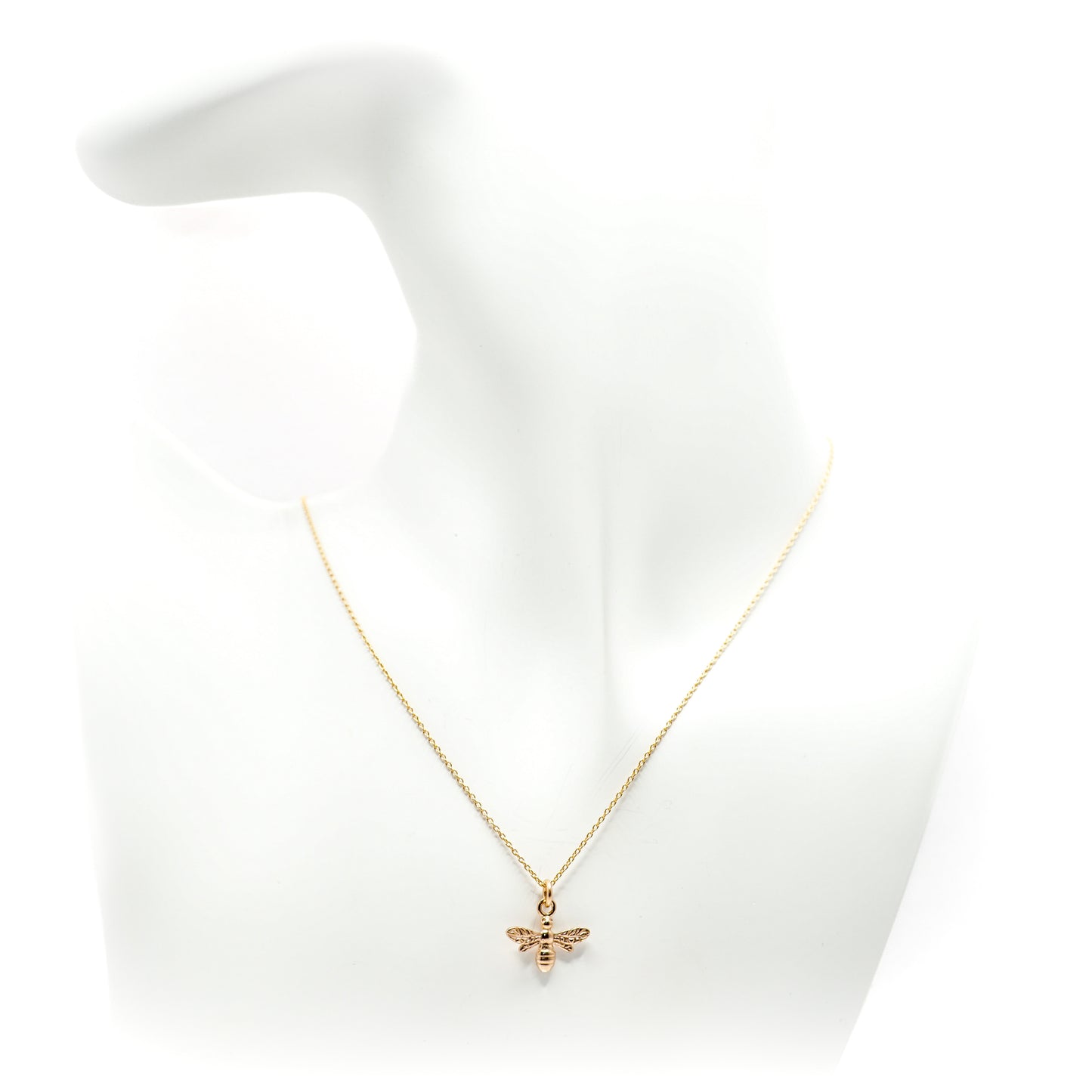 Rose Gold Bee Pendant Necklace