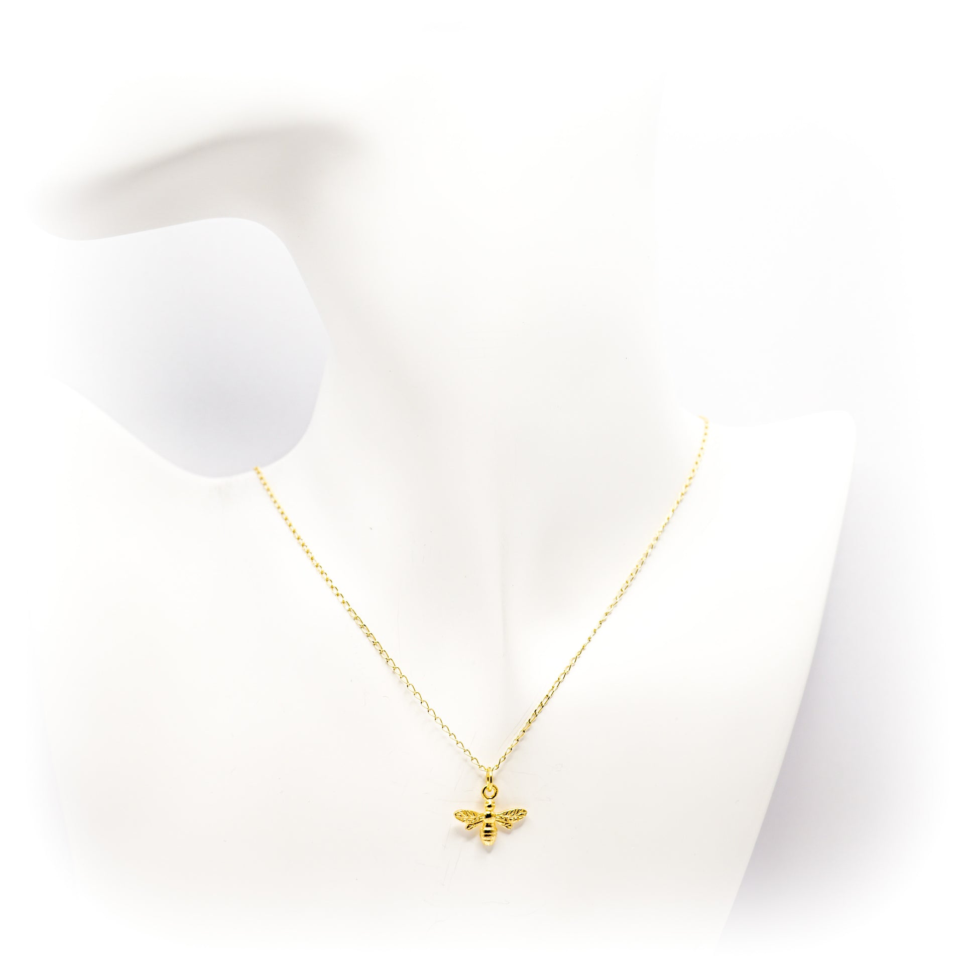 Gold Bee Pendant Necklace - SKU 631 - Sophellie Jewellery