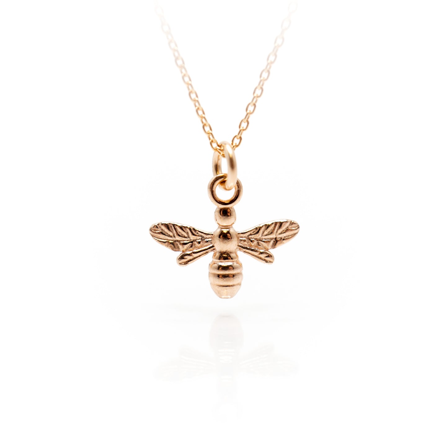 Bee Necklace Rose Gold Pendant - SKU 632 - Sophellie Jewellery