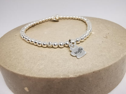 Paw Stacking Bracelet in Sterling Silver 🦮