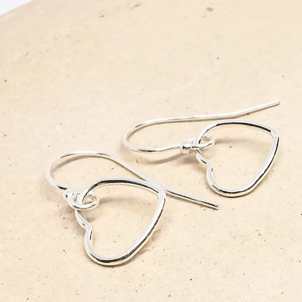 Sterling Silver Heart Earrings