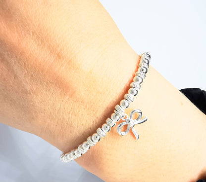 ISABELLE Silver Bow Bracelet