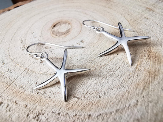 Sterling Silver Starfish Earrings - SKU 1097 - Sophellie Jewellery