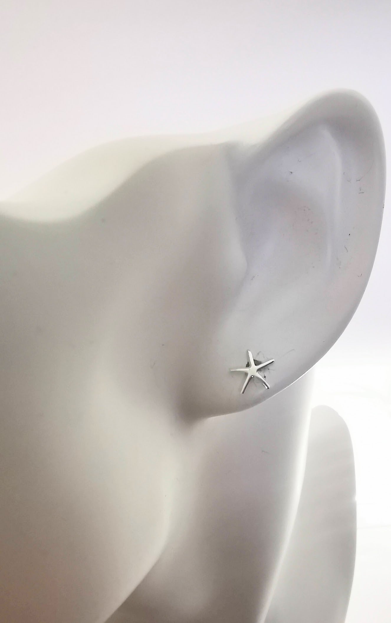 Sterling Silver Starfish Stud Earrings