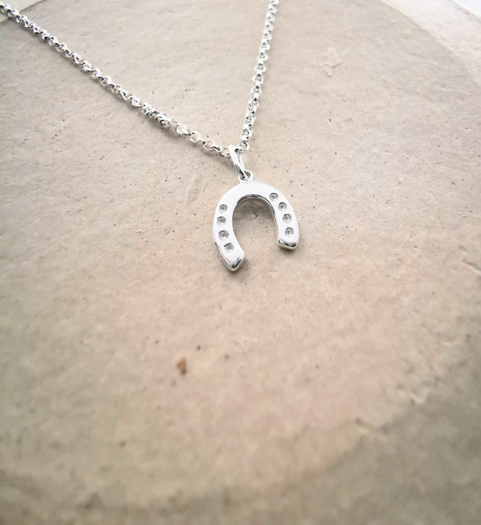 Sterling Silver Horseshoe Necklace