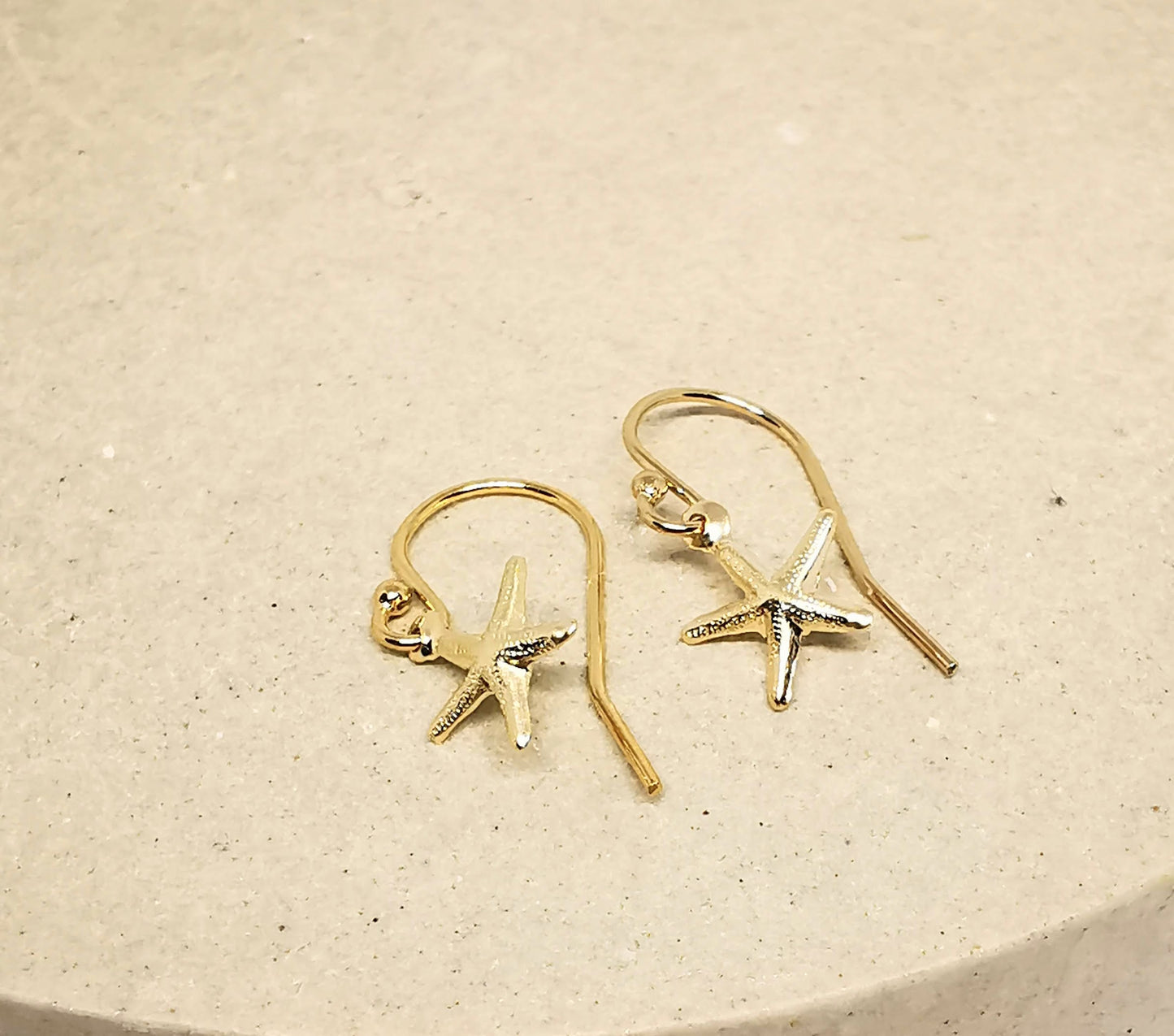 Gold and Silver Duo Starfish Bracelet and Earrings Set - Free Earrings