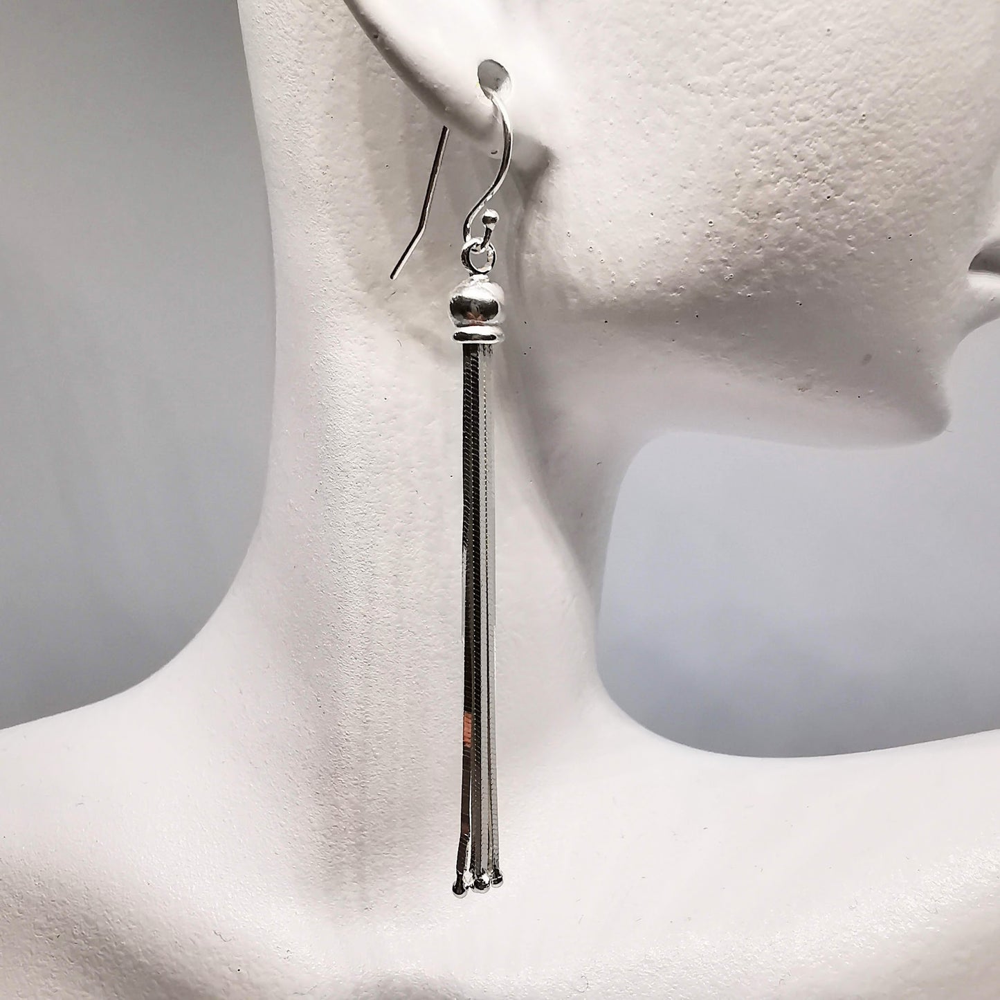 Tassel Drop Earrings in Sterling Silver