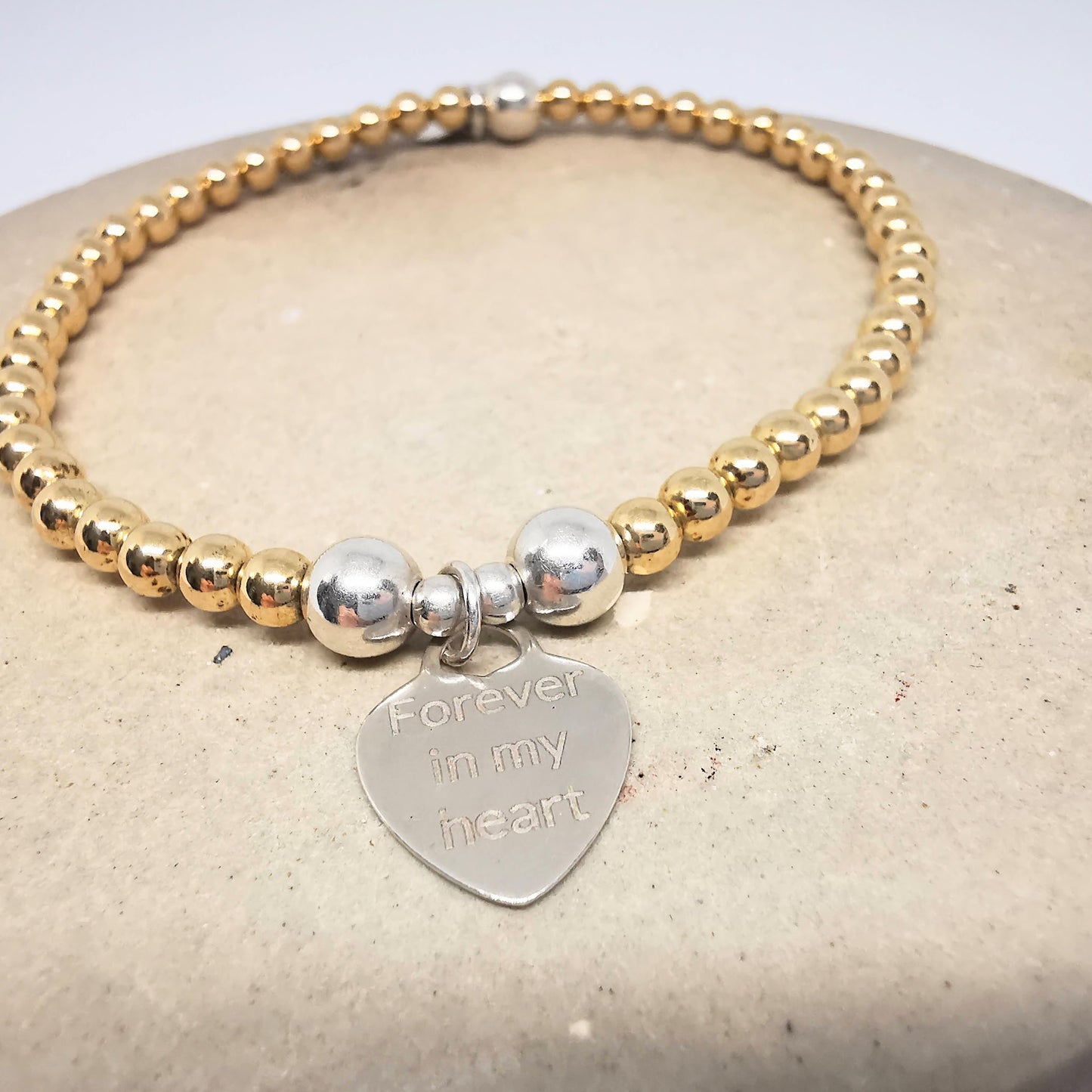 Heart Bracelet with Forever in my Heart