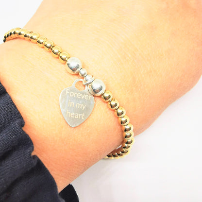 Heart Bracelet with Forever in my Heart