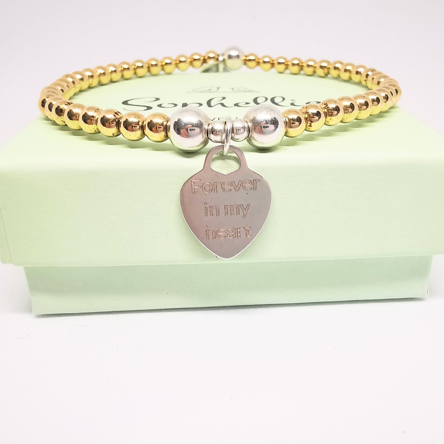 Heart Bracelet with Forever in my Heart