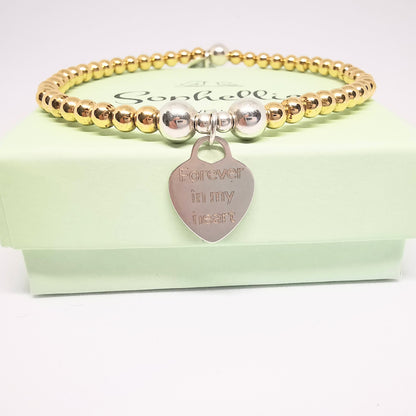 Heart Bracelet with Forever in my Heart