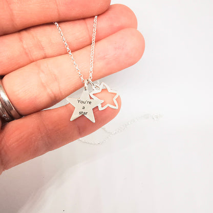 You're a Star Necklace in Sterling Silver