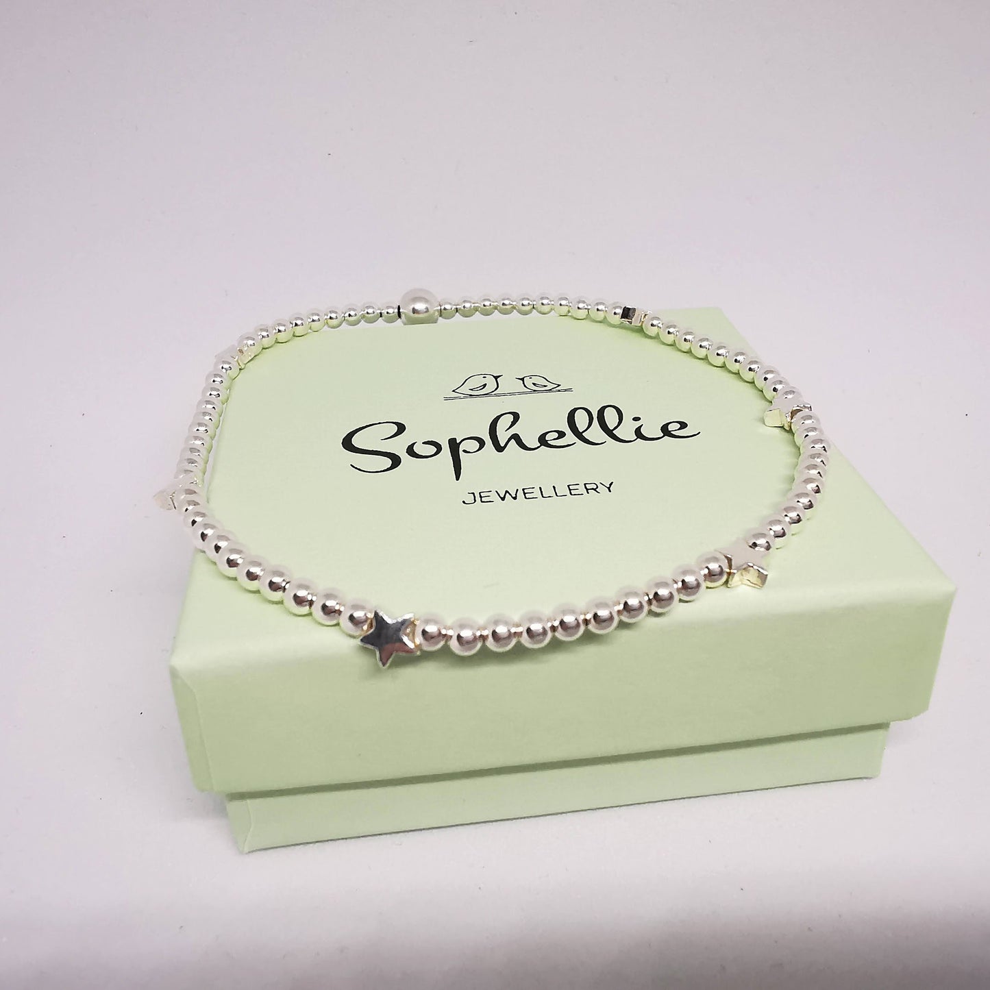 SOPHIE Star Beaded Bracelet in Sterling Silver