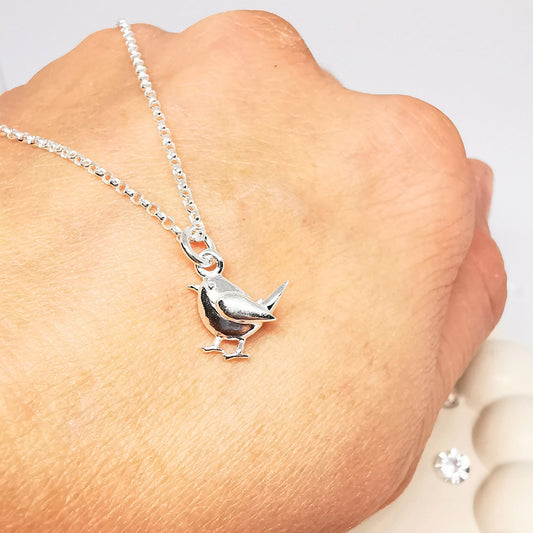 Robin Pendant Necklace in Sterling Silver