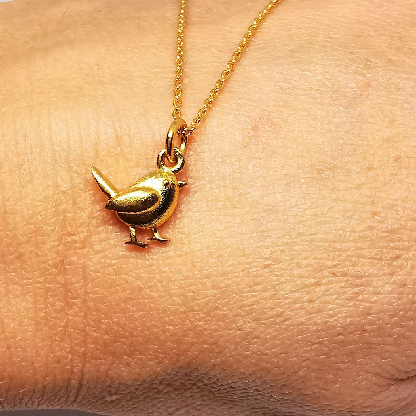 Robin Pendant Necklace in Gold