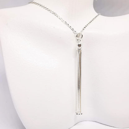 Sterling Silver Tassel Pendant Necklace