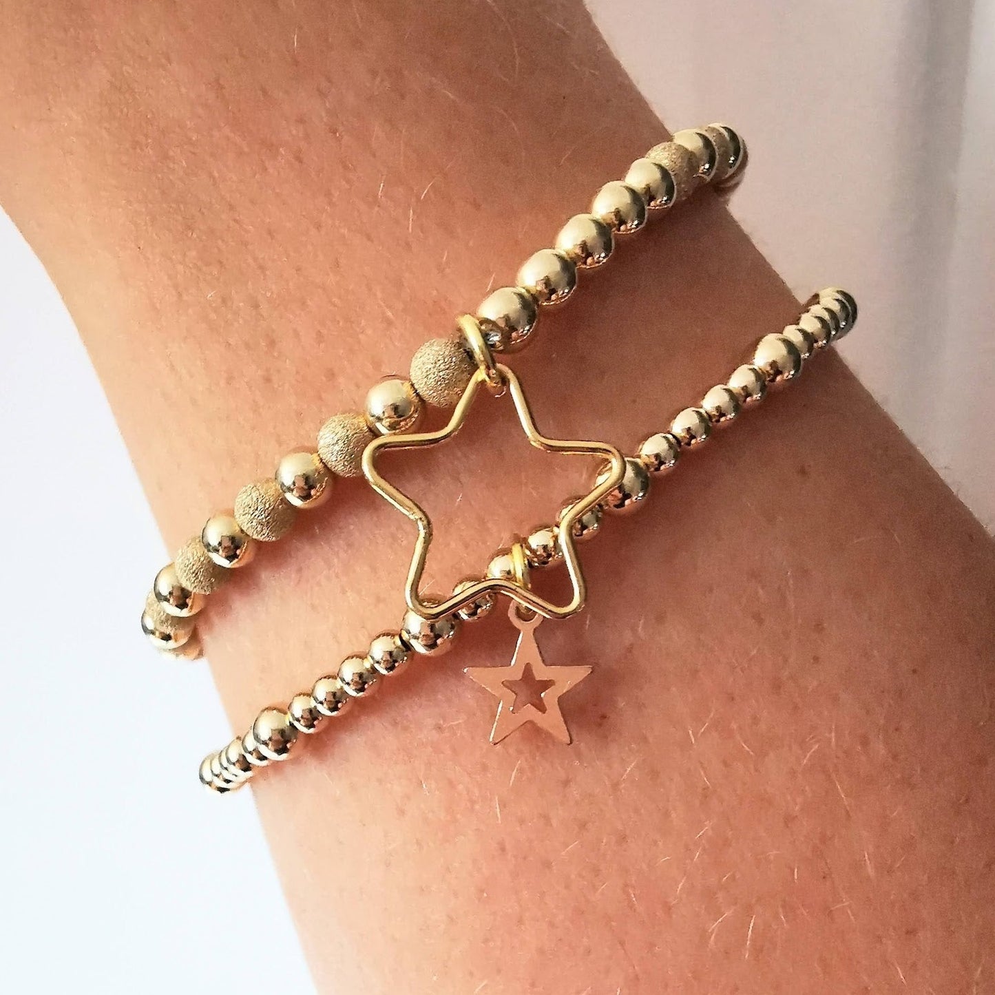 All That Glitters - Gold Bead Star Bracelet Collection - SKU 2000 - Sophellie Jewellery