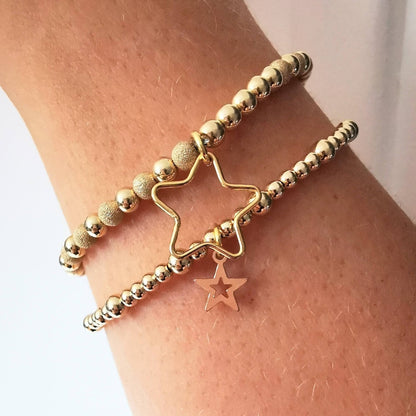 All That Glitters - Gold Bead Star Bracelet Collection - SKU 2000 - Sophellie Jewellery