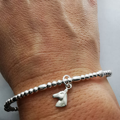 CAMILLA - Sterling Silver Horse Bracelet - SKU 2252 - Sophellie Jewellery