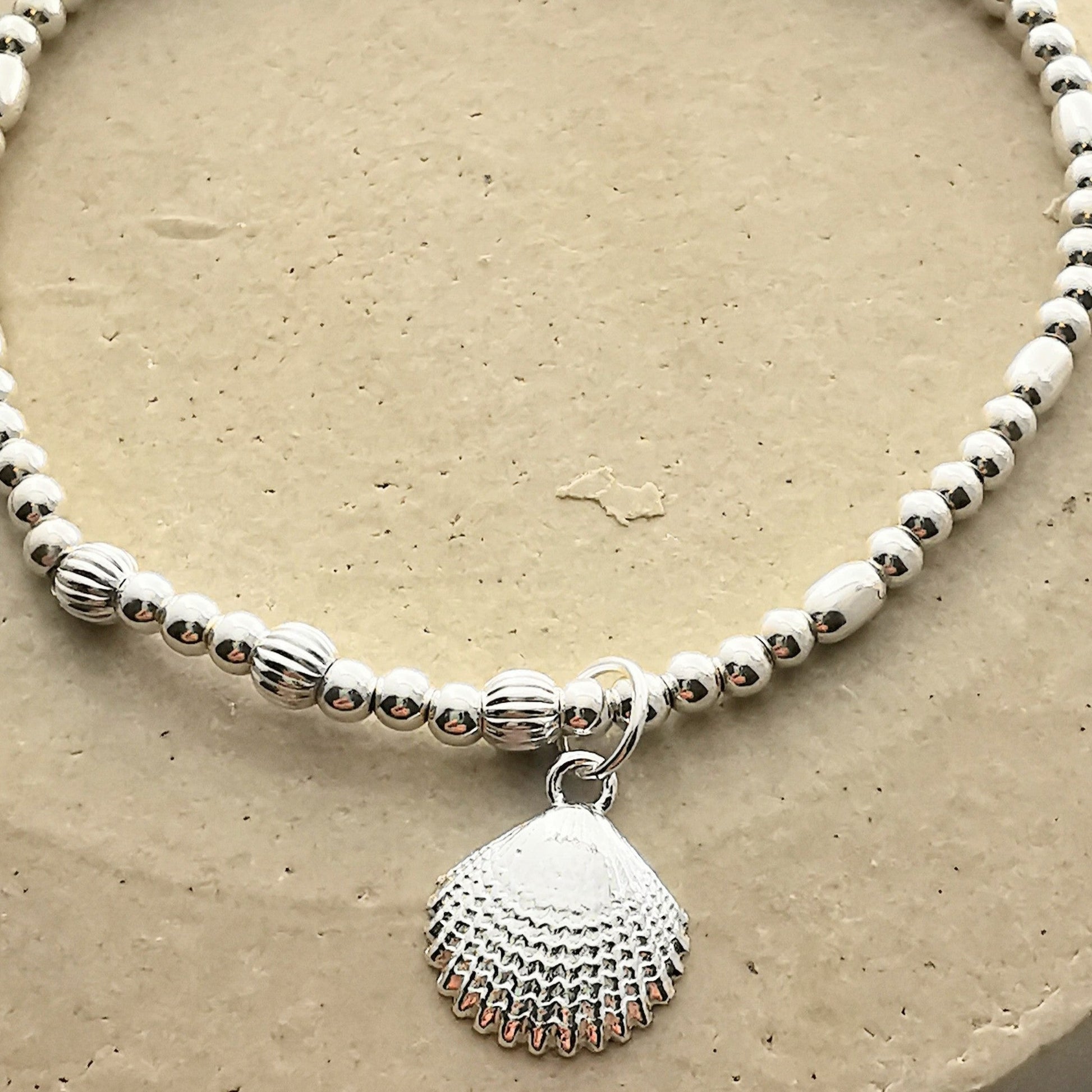 CHLOE - Sterling Silver Shell Bracelet - SKU 2250 - Sophellie Jewellery