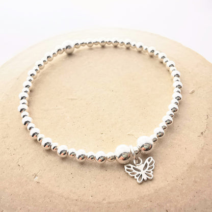 Maison Stack - Sterling Silver Bead Bracelet Collection - SKU 1790 - Sophellie Jewellery