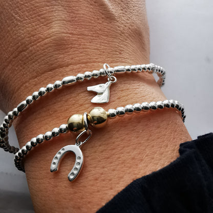 PENELOPE - Sterling Silver Horse Bracelet Set - SKU 2251 - Sophellie Jewellery