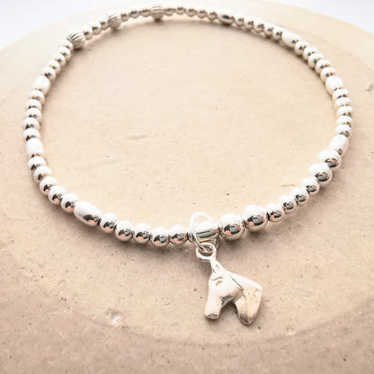 PENELOPE - Sterling Silver Horse Bracelet Set - SKU 2251 - Sophellie Jewellery