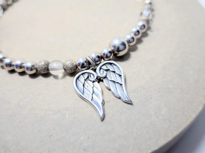 GRACE Double Angel Winged Beaded Bracelet