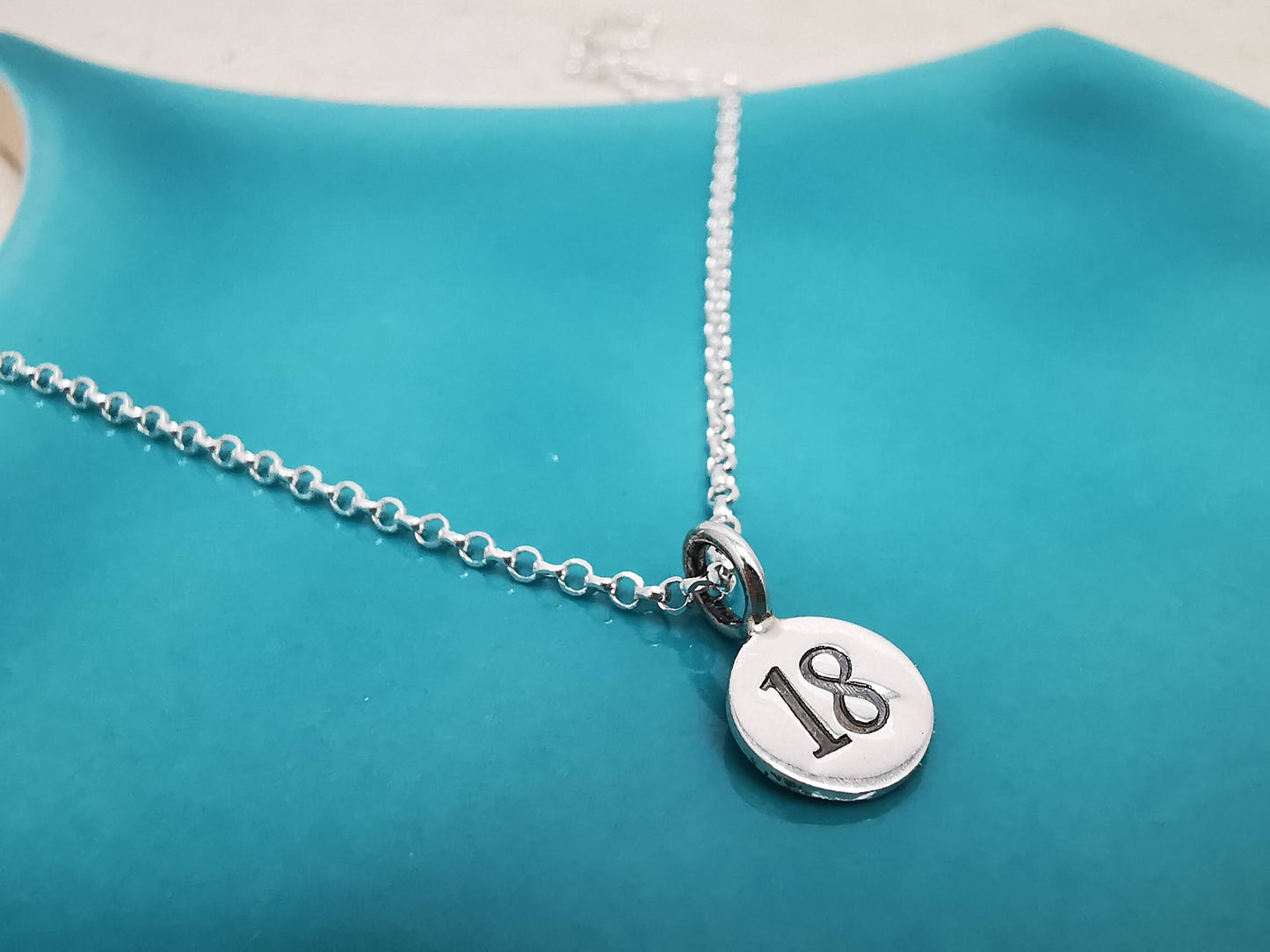 Sterling Silver 18th Milestone Necklace - SKU 1290 - Sophellie Jewellery