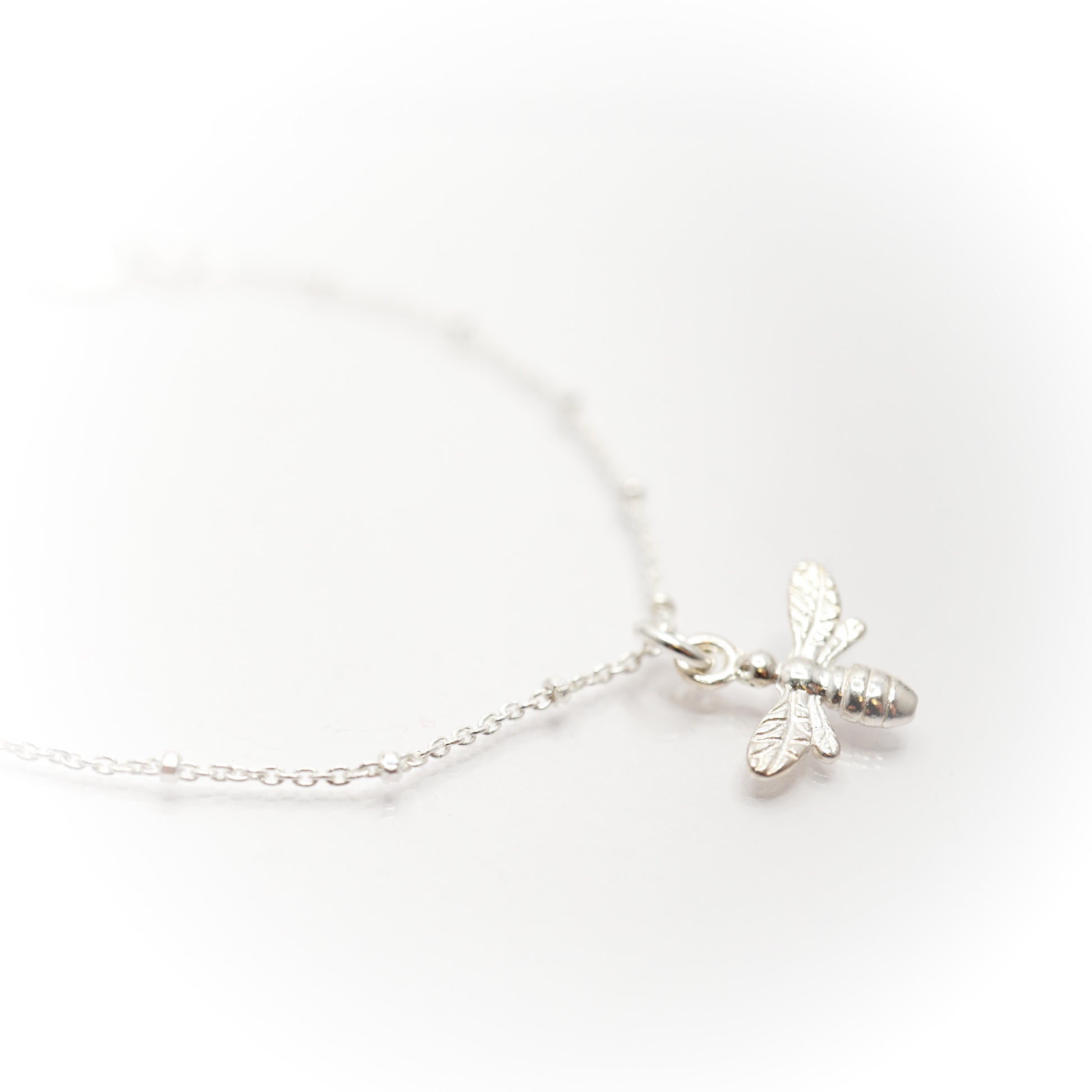 Sterling Silver Bee Satellite Bracelet - SKU 1201 - Sophellie Jewellery