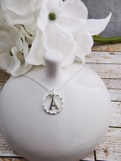 Sterling Silver Infinity Initial Necklace - SKU 481 - Sophellie Jewellery