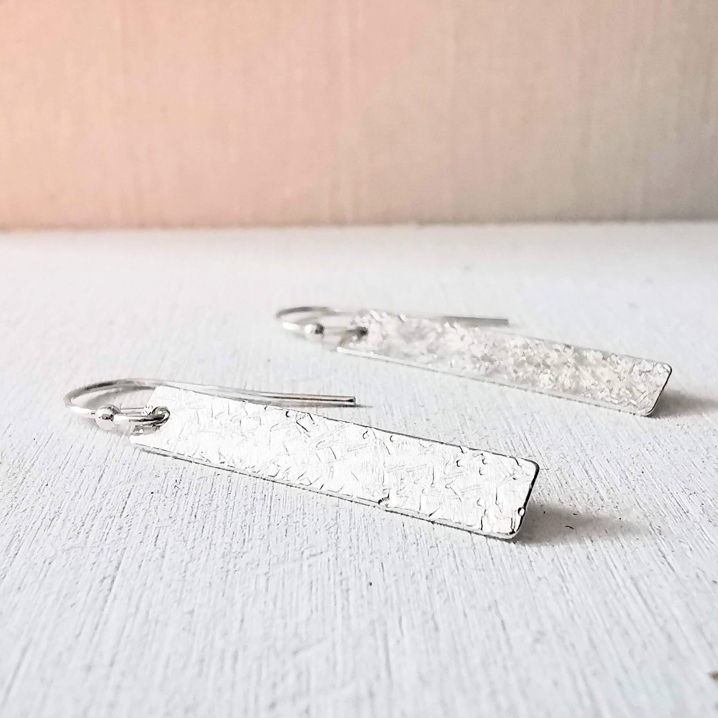 Sterling Silver Oblong Earrings - SKU 1013 - Sophellie Jewellery