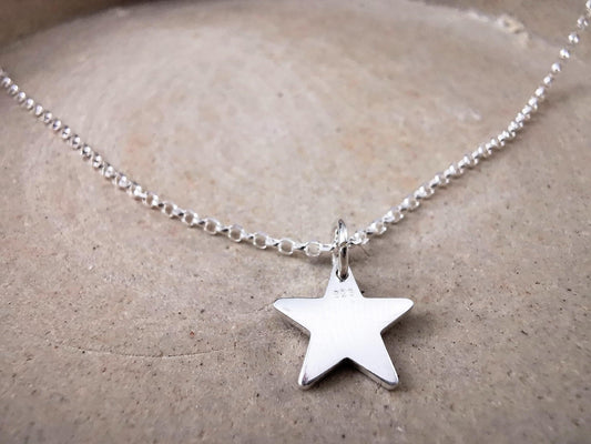 Sterling Silver Star Pendant Necklace - SKU 1062 - Sophellie Jewellery