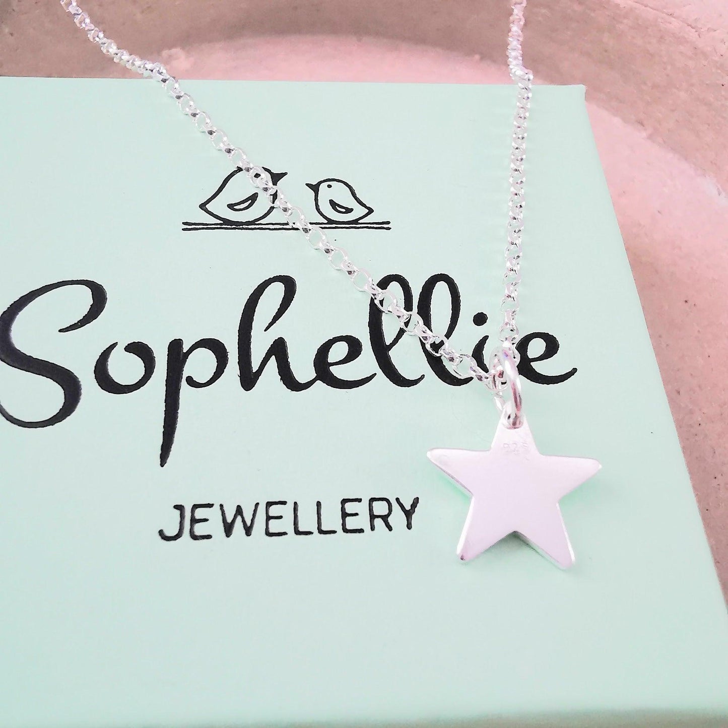 Sterling Silver Star Pendant Necklace - SKU 1062 - Sophellie Jewellery