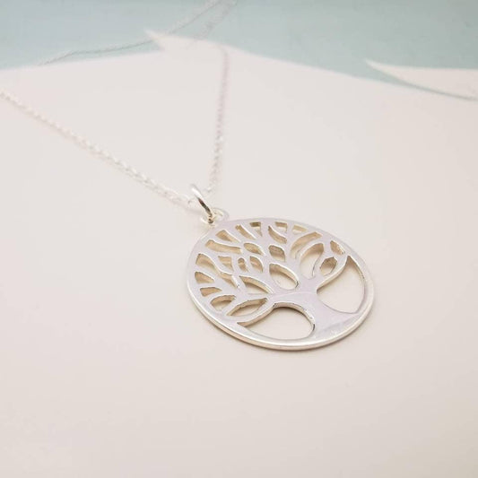 Sterling Silver Family Tree Pendant Necklace - SKU 705 - Sophellie Jewellery