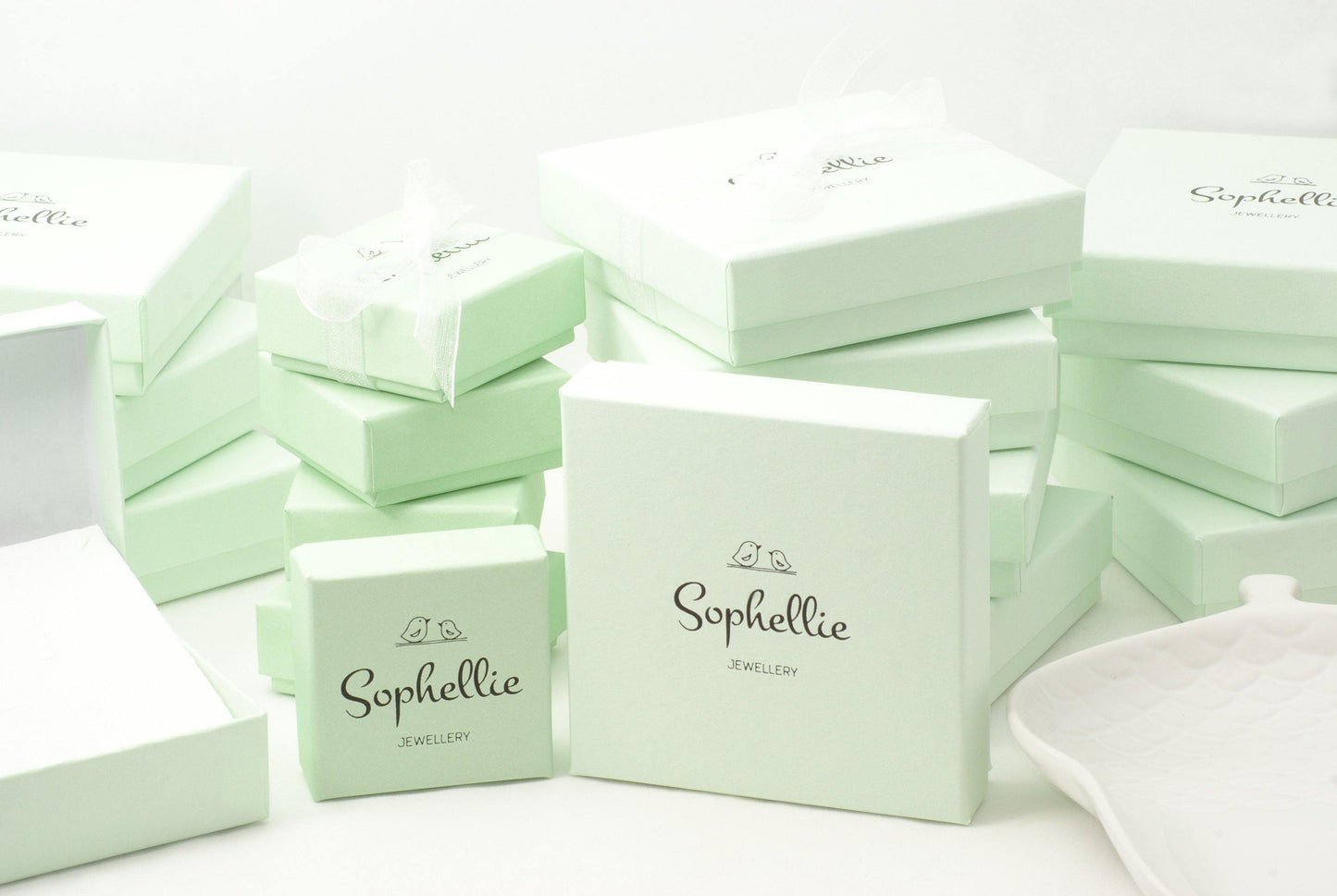 Sterling Silver Amazonite Gemstone Hoop Earrings - SKU 635 - Sophellie Jewellery