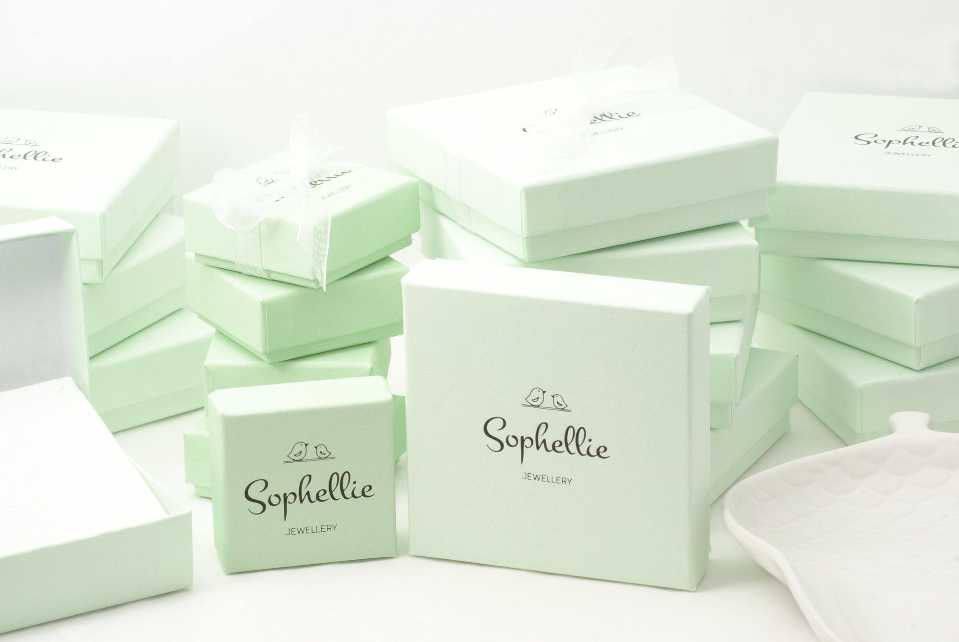 Sterling Silver Amazonite Gemstone Hoop Earrings - SKU 635 - Sophellie Jewellery