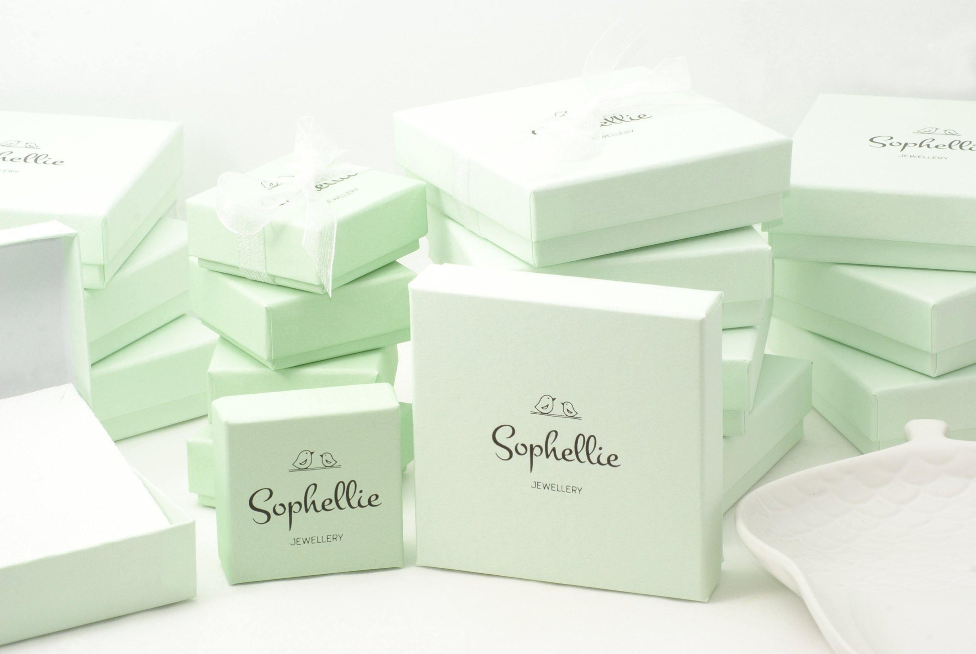 Rose Gold Two Ring Story Necklace - SKU 686 - Sophellie Jewellery