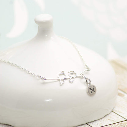 Sterling Silver Bird Personalised Necklace - SKU 068 - Sophellie Jewellery