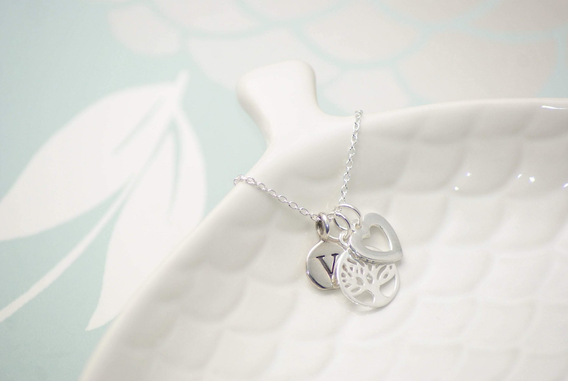 Silver Personalised Tree Of Life Necklace - SKU 006 - Sophellie Jewellery