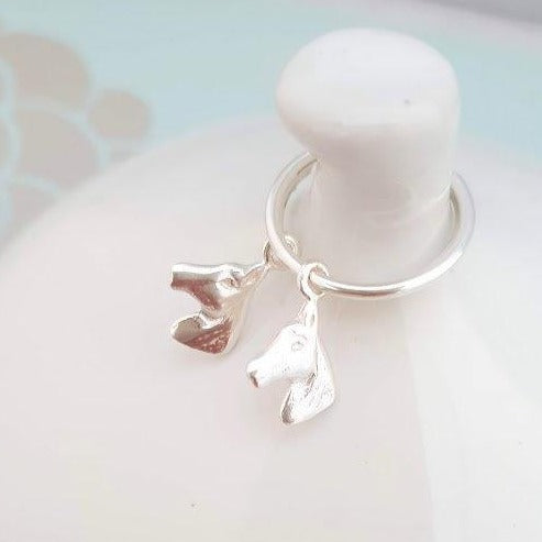 Sterling Silver Horse Hoop Earrings - SKU 371 - Sophellie Jewellery