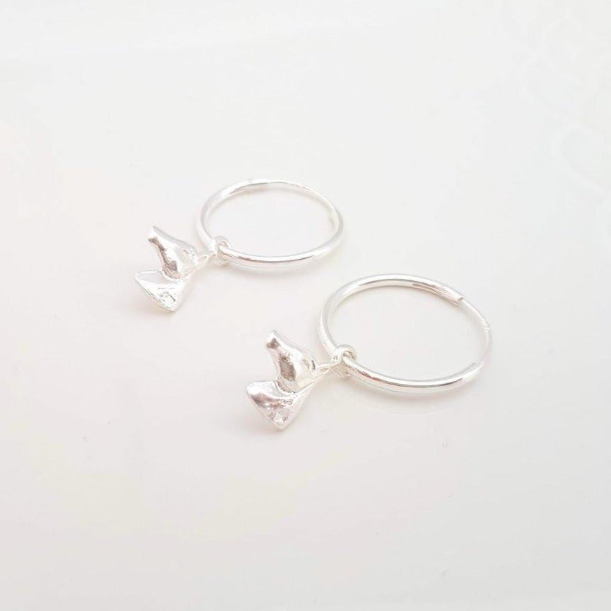 Sterling Silver Horse Hoop Earrings - SKU 371 - Sophellie Jewellery