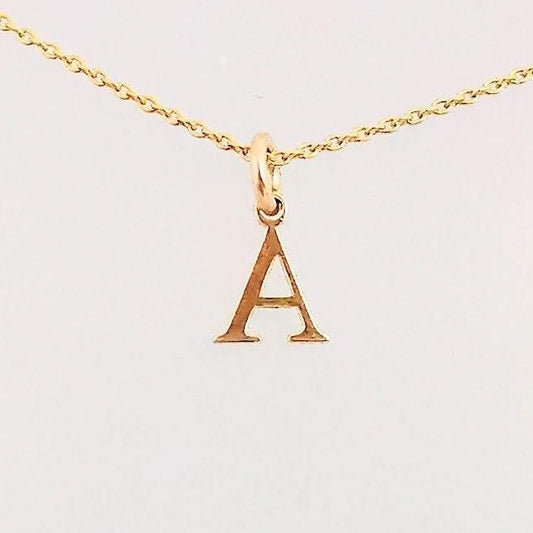 Gold Initial A Pendant Necklace - SKU 602 - Sophellie Jewellery